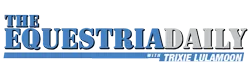 Size: 1000x300 | Tagged: banner, equestria daily, jon stewart, logo, parody, safe, text, the daily show