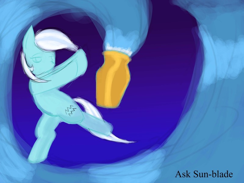 Size: 1280x960 | Tagged: safe, artist:zeo, derpibooru import, oc, oc:aquarius, unofficial characters only, earth pony, pony, 30 minute art challenge, aquarius, blue background, female, gradient background, jug, mare, ponyscopes, simple background, solo, water, zodiac