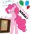Size: 2588x2867 | Tagged: suggestive, artist:hoodie-stalker, derpibooru import, pinkie pie, earth pony, pony, bipedal, butt, female, plot, simple background, solo, transparent background, vector