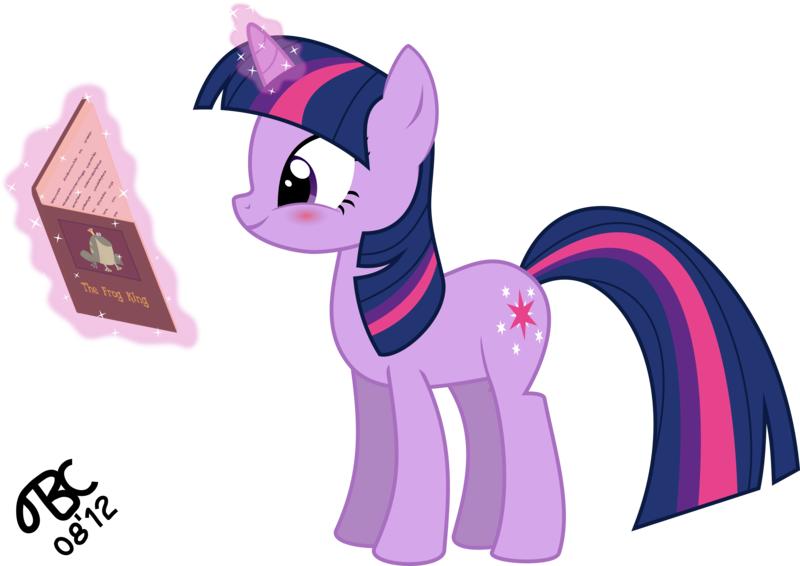 Size: 8000x5658 | Tagged: safe, artist:tbcroco, derpibooru import, twilight sparkle, unicorn, absurd resolution, blushing, book, magic, reading, simple background, solo, transparent background, unicorn twilight, vector