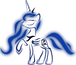 Size: 500x432 | Tagged: safe, artist:id-107, derpibooru import, princess luna, alicorn, pony, cutie mark, eyes closed, female, hoof shoes, hooves, horn, jewelry, lineart, mare, open mouth, raised hoof, regalia, simple background, solo, tiara, transparent background, wings