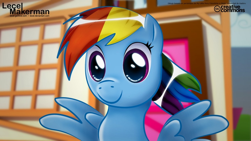 Size: 1920x1080 | Tagged: artist:lecel, derpibooru import, rainbow dash, safe, solo