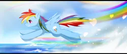 Size: 750x321 | Tagged: artist:wolfyato, derpibooru import, rainbow dash, safe, solo