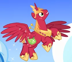 Size: 454x389 | Tagged: safe, artist:pixelkitties, derpibooru import, big macintosh, alicorn, pony, cropped, hilarious in hindsight, male, princess big mac, stallion