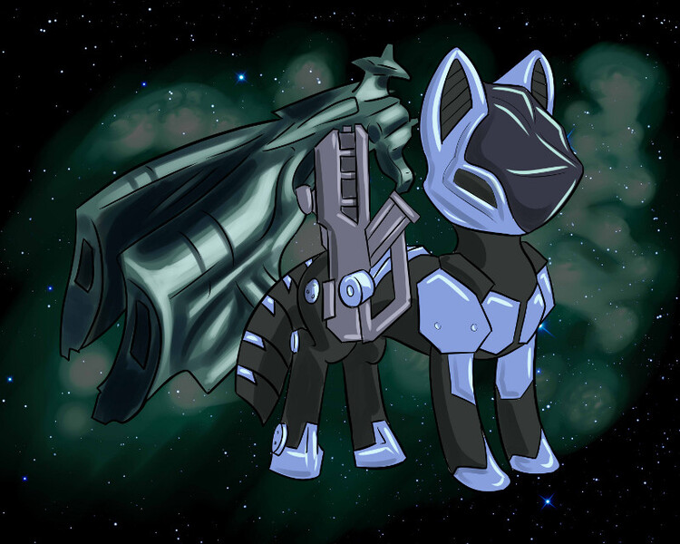 Size: 800x640 | Tagged: armor, artist:stigma-photon, crossover, dust 514, eve online, gallente, megathron, ponified, safe, spaceship