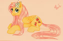 Size: 2256x1487 | Tagged: artist:anniehyena, derpibooru import, fluttershy, safe, solo