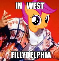 Size: 389x400 | Tagged: derpibooru import, fillydelphia, safe, scootaloo, the fresh prince of bel-air
