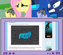 Size: 900x795 | Tagged: bad end, derpibooru import, drama, exploitable meme, fighting is drama, fighting is magic, fluttercry, fluttershy, gamer luna, gamer meme, gamershy, hasbro, meme, obligatory pony, princess luna, safe, tv meme