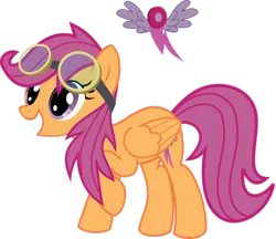 Size: 900x776 | Tagged: adult, artist:tinakatdark, derpibooru import, goggles, older, safe, scootaloo, simple background, transparent background, vector