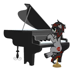 Size: 900x880 | Tagged: safe, artist:poisonlicious, derpibooru import, oc, unofficial characters only, earth pony, pony, heartbreak, piano