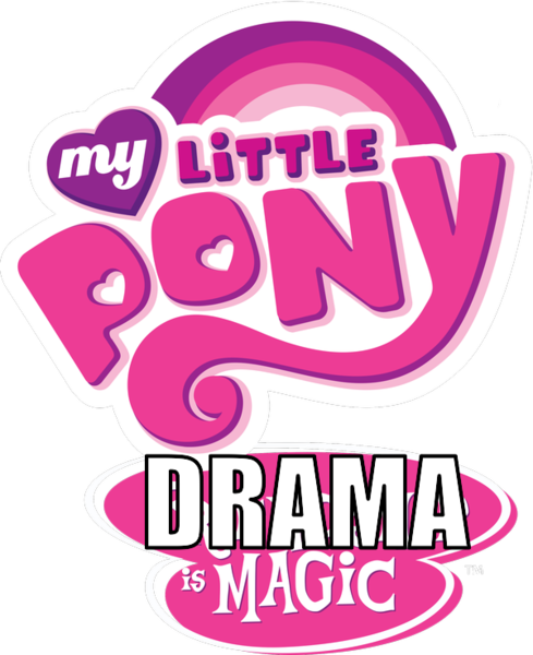 Size: 600x736 | Tagged: drama, edit, logo, logo edit, meta, my little pony logo, safe, simple background, text, transparent background