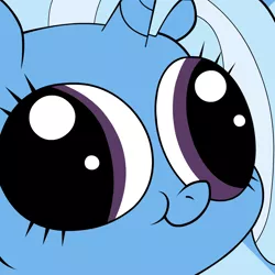 Size: 1000x1000 | Tagged: safe, artist:blanishna, derpibooru import, trixie, close-up, hey you