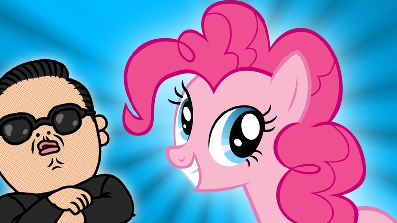 Size: 1280x720 | Tagged: derpibooru import, fourth wall, gangnam style, pinkie pie, pinkie pie style, psy, safe, youtube link