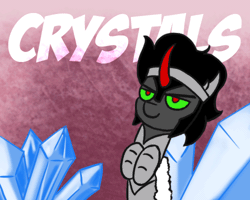Size: 500x400 | Tagged: animated, crystal, cute, dancing, derpibooru import, frame by frame, king sombra, one word, safe, solo, sombradorable, that pony sure does love crystals