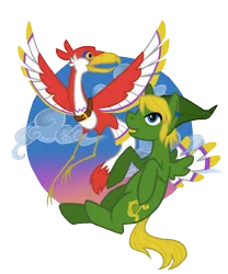 Size: 800x960 | Tagged: artist:negativezerro, derpibooru import, link, loftwing, nintendo, ponified, safe, the legend of zelda, the legend of zelda: skyward sword