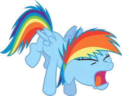 Size: 5815x4575 | Tagged: absurd resolution, artist:abion47, derpibooru import, filly, rainbow dash, safe, screaming, simple background, transparent background, vector