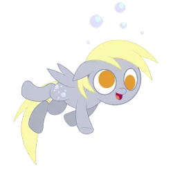 Size: 1280x1259 | Tagged: safe, artist:sauec, derpibooru import, derpy hooves, pegasus, pony, bubble, cute, female, mare, solo