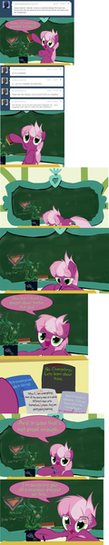 Size: 1101x5521 | Tagged: artist:frist44, chalk, chalkboard, changeling, cheerilee, cheerilee-s-chalkboard, comic, derpibooru import, safe, tumblr