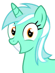 Size: 849x1117 | Tagged: safe, artist:the smiling pony, derpibooru import, lyra heartstrings, pony, unicorn, grin, happy, irrational exuberance, simple background, smiling, solo, svg, transparent background, vector