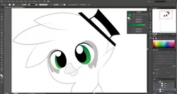 Size: 1898x1011 | Tagged: safe, derpibooru import, oc, oc:jackleapp, unofficial characters only, gryphon, cawlin, cute, griffin village, griffonsona, musician, solo, wip
