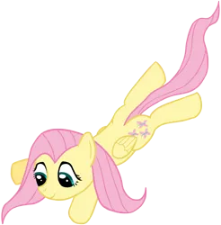 Size: 2280x2320 | Tagged: safe, artist:transparentpony, derpibooru import, fluttershy, pegasus, pony, female, mare, simple background, smiling, solo, tackle hug, transparent background