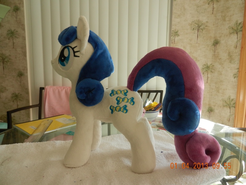 Size: 4000x3000 | Tagged: safe, artist:equestriaplush, derpibooru import, bon bon, sweetie drops, earth pony, pony, cutie mark, female, hooves, irl, mare, photo, plushie, solo