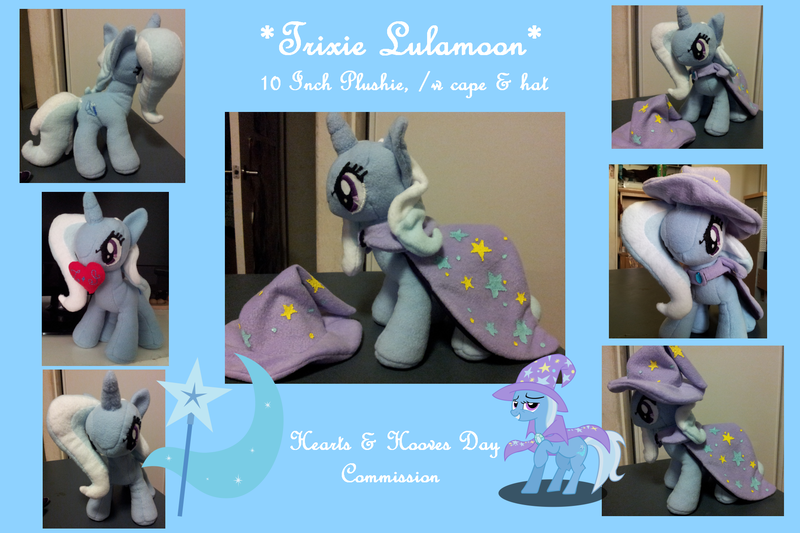 Size: 1800x1200 | Tagged: safe, artist:satokit, derpibooru import, trixie, pony, unicorn, female, irl, mare, photo, plushie, solo