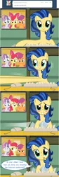 Size: 800x2386 | Tagged: suggestive, artist:flash equestria photography, derpibooru import, apple bloom, scootaloo, sweetie belle, oc, oc:milky way, pony, ask the crusaders, milkmare of trottingham, ask, blushing, comic, computer, computer mouse, covering, cutie mark crusaders, dialogue, female, keyboard, livestream, mare, newspaper, scrunchy face, show accurate, tumblr, webcam