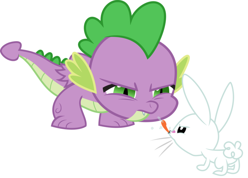 Size: 5816x4169 | Tagged: absurd resolution, angel bunny, artist:really-unimportant, safe, simple background, spike, transparent background, vector