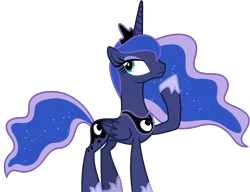 Size: 6000x4600 | Tagged: absurd resolution, artist:90sigma, derpibooru import, princess luna, raised hoof, safe, simple background, solo, svg, .svg available, transparent background, vector