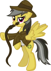 Size: 2071x2908 | Tagged: artist:inkrose98, daring do, derpibooru import, indiana jones, parody, safe, whip