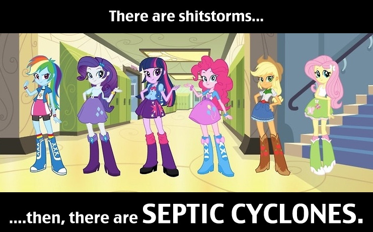 Size: 741x461 | Tagged: safe, derpibooru import, applejack, fluttershy, pinkie pie, rainbow dash, rarity, twilight sparkle, equestria girls, eqg promo pose set, equestria girls drama, mane six, shitstorm, twoiloight spahkle