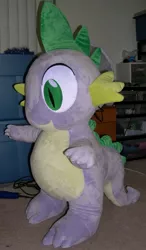 Size: 759x1300 | Tagged: artist:bladespark, derpibooru import, irl, photo, plushie, safe, solo, spike, spike plushie