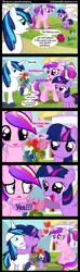 Size: 1200x4050 | Tagged: artist:coltsteelstallion, blushing, comic, crying, derpibooru import, filly, hug, princess cadance, safe, shining armor, tower of pimps, twilight sparkle