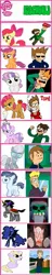 Size: 349x1804 | Tagged: apple bloom, babs seed, comparison chart, derpibooru import, diamond tiara, dinky hooves, dom, edd gould, eddsworld, eduardo, hellucard, jon, king sombra, mark, matt, matt hargreaves, nightmare moon, safe, scootaloo, shady daze, silver spoon, splotcher, sweetie belle, tomska, tord, tord larsson, zanta claws