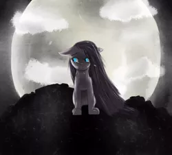 Size: 706x638 | Tagged: artist:potheadsam, crying, derpibooru import, moon, pinkamena diane pie, pinkie pie, semi-grimdark, solo