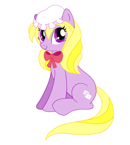 Size: 1903x2115 | Tagged: safe, artist:hungrysohma, derpibooru import, ponified, earth pony, pony, bow, hat, looking at you, maribel han, simple background, sitting, smiling, touhou, transparent background, vector