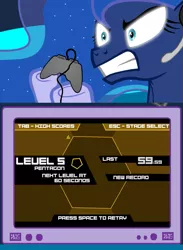 Size: 563x769 | Tagged: derpibooru import, exploitable meme, gamer luna, gamer meme, meme, obligatory pony, princess luna, safe, super hexagon, tv meme