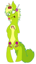 Size: 590x1043 | Tagged: artist:anaxhedgecat, derpibooru import, happy tree friends, nutty, ponified, safe