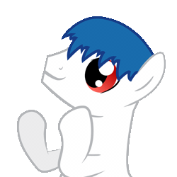 Size: 770x770 | Tagged: animated, artist:mihaaaa, clapping, clapping ponies, derpibooru import, oc, oc:roboshi, safe, unofficial characters only