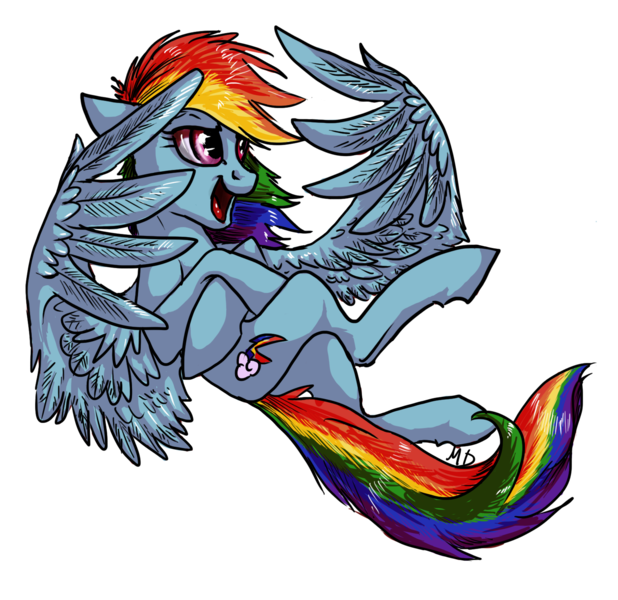 Size: 1546x1500 | Tagged: safe, artist:gonedreamer, derpibooru import, rainbow dash, pegasus, pony, female, mare, open mouth, simple background, solo, transparent background, upside down