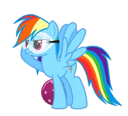 Size: 1100x1000 | Tagged: artist:drumblastingquilava, ball, derpibooru import, goggles, rainbow dash, safe, simple background, transparent background, vector