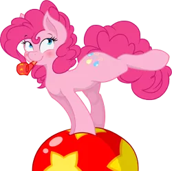 Size: 10000x9900 | Tagged: absurd resolution, artist:alexpony, artist:joey darkmeat, ball, colored, derpibooru import, party horn, pinkie pie, .psd available, safe, solo