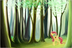 Size: 4496x3000 | Tagged: absurd resolution, artist:tgolyi, derpibooru import, fluttershy, forest, safe, solo, vector