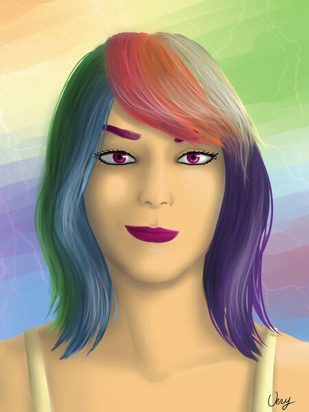 Size: 774x1032 | Tagged: artist:verygood91, derpibooru import, humanized, rainbow dash, safe, solo