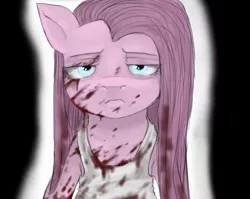 Size: 772x616 | Tagged: artist:colorlesscupcake, blood, grimdark, pinkamena diane pie, pinkie pie, solo