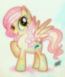 Size: 407x480 | Tagged: safe, artist:peachpalette, derpibooru import, oc, oc:aurora, unofficial characters only, pegasus, pony, pencil drawing, solo, traditional art