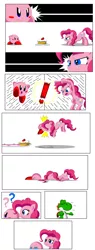 Size: 1400x3700 | Tagged: artist:koopa-master, cake, comic, crossover, crying, derpibooru import, kirby, kirby (character), mario, nintendo, pinkie pie, plate, safe, super mario bros., yoshi