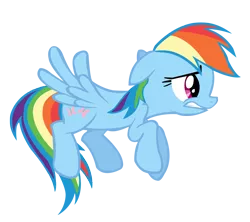 Size: 1000x889 | Tagged: artist:names-tailz, derpibooru import, magical mystery cure, rainbow dash, safe, simple background, swapped cutie marks, transparent background, vector