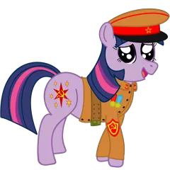 Size: 1750x1750 | Tagged: army, clothes, communism, derpibooru import, military, russia, russian, safe, soviet, twilight sparkle, uniform